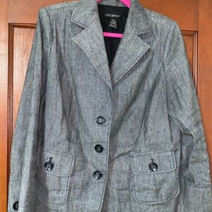Lane Bryant Size 16 Gray Blazer